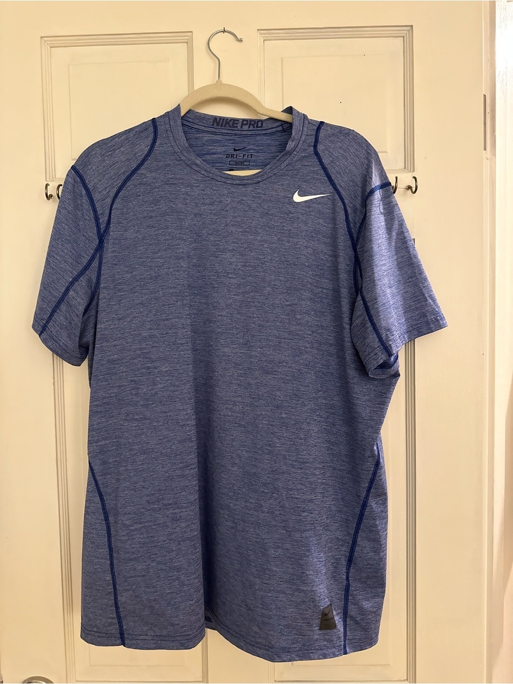 Nike Men’s Heather Blue Dri-FIT Short Sleeve Training Tee